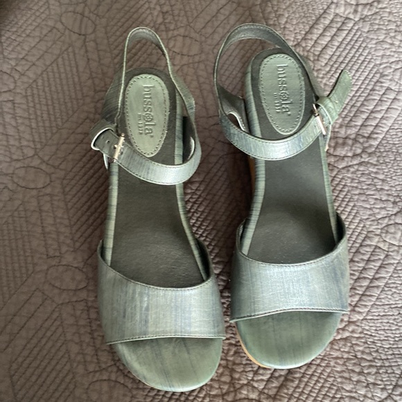 Wedge sandals Bussola Pewter - Picture 2 of 4